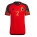 Belgien Toby Alderweireld #2 Hjemmebanetrøje VM 2022 Kort ærmer